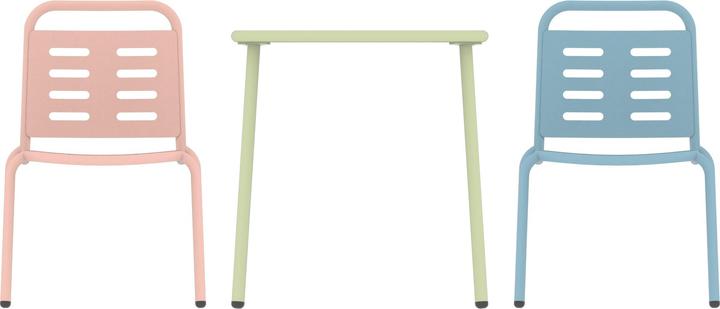 Image du produit Casa.Pro Kindersitzgruppe Etroubles 3-tlg. Stahl Mehrfarbig