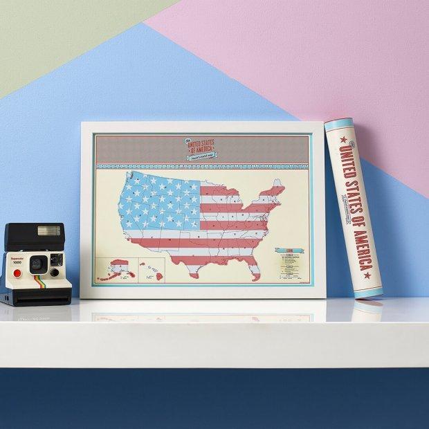 Immagine prodotto Luckies Scratch Map USA (42 x 30 cm)