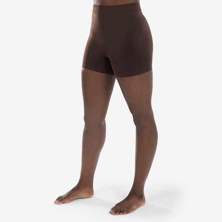 Starever Tanzshorts nahtlos Modern Dance Damen - dunkelbraun (XL)