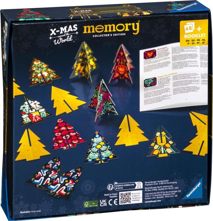 Actual product image Ravensburger 22350 Collector's memory® Christmas - The world-famous memory game with (German, Spanish, French, Dutch, Japanese, Italian, Portuguese, English)