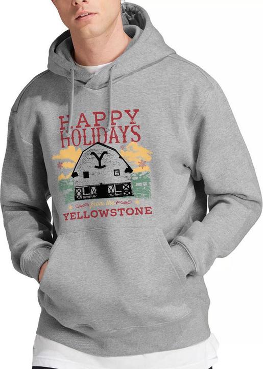 Immagine prodotto Yellowstone Happy Holidays Felpa con Cappuccio Natale Uomo (S)
