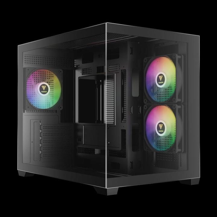 Actual product image Gamdias Boitier Mini Tour Micro ATX Aura GC10M RGB avec panneaux vitrés (Noir)