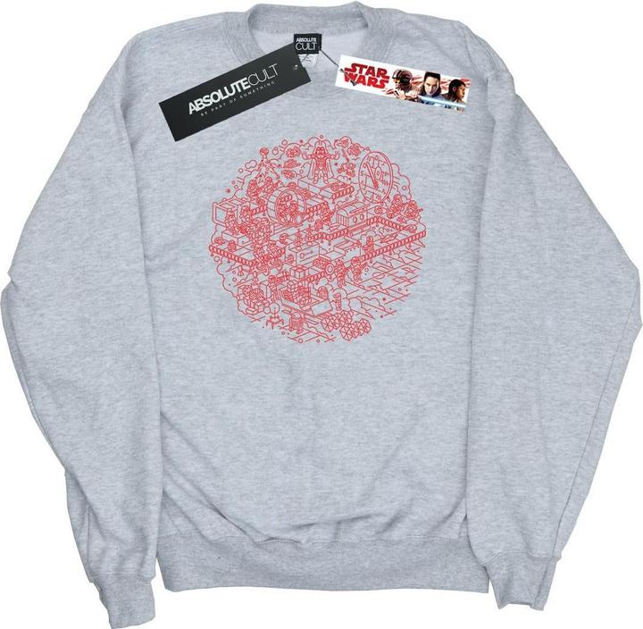 Star Wars Christmas Death Star Sweatshirt (S)