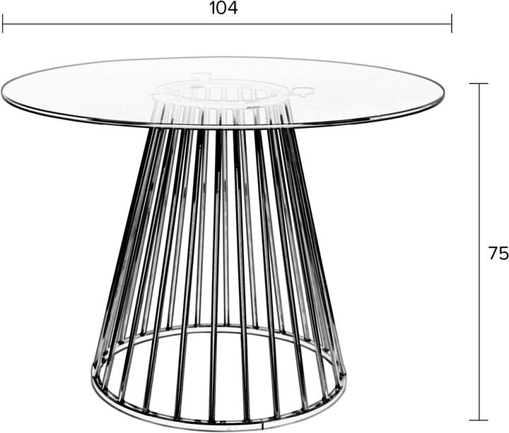Actual product image White Label Living Floris (Ø 104 x 75 cm)