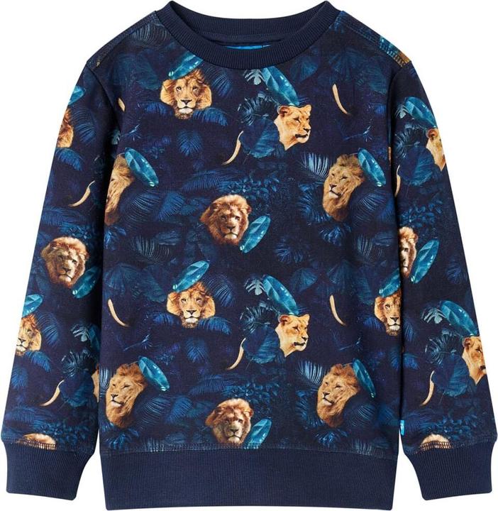 VidaXL Kinder-Sweatshirt Marineblau 140,Material: 95 % Baumwolle. 5 (140)