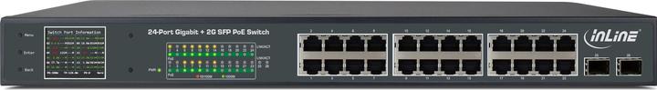 Produktbild InLine PoE+ Gigabit Netzwerk Switch 24 Port (24 Ports)