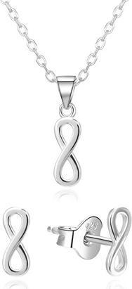 Immagine prodotto Agato AGSET365R Set di gioielli in argento sterling (collana, ciondolo, orecchini)