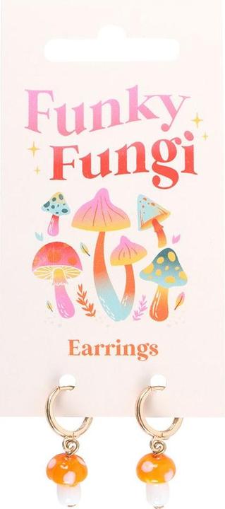 Actual product image Something Different Mushroom Dangle Earrings (Pack of 2) (100% synthetic material)