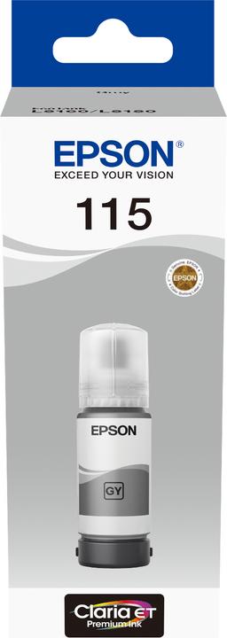 Produktbild Epson EcoTank 115 - 70 ml - Grau - Original - Nachfülltinte (BK)