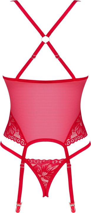 Productafbeelding Obsessive Lacelove Korsett Rot M/L (M, L)