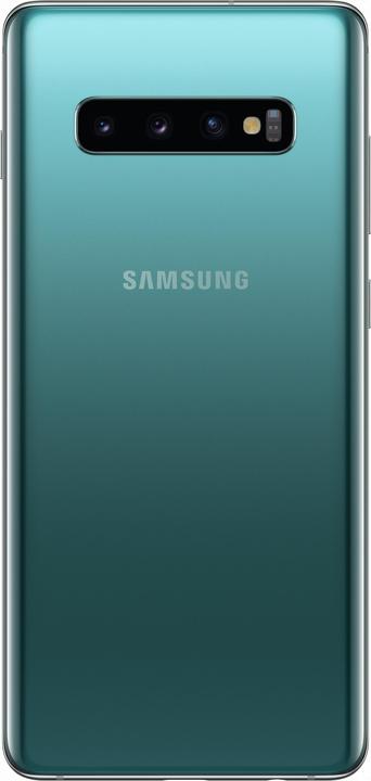 Produktbild Samsung Galaxy S10+ (128 GB, Prism Green, 6.40", Hybrid Dual SIM, 16 Mpx, 4G)