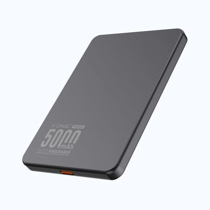 Actual product image Whitenergy Power bank X-One X-ONE Razor Magcharge Ultraslim (7,6mm) power bank compatible with MagSafe 5000mAh (5000 mAh)