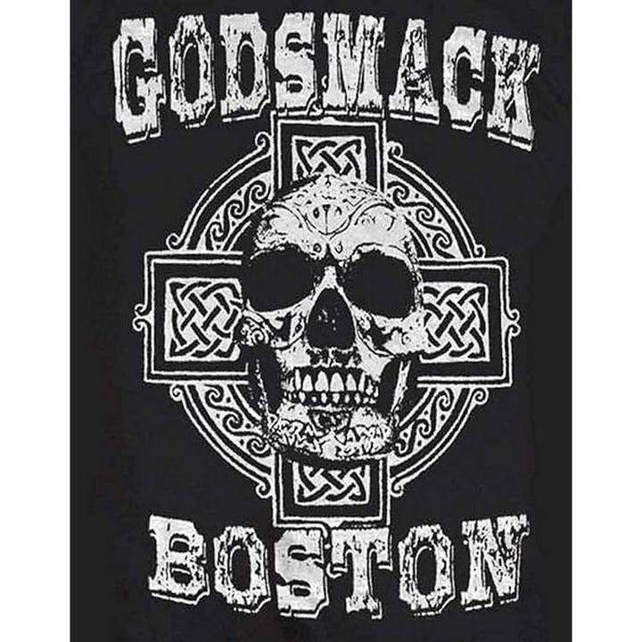 Immagine prodotto Godsmack Maglietta da adulto in cotone con teschio di Boston (M)