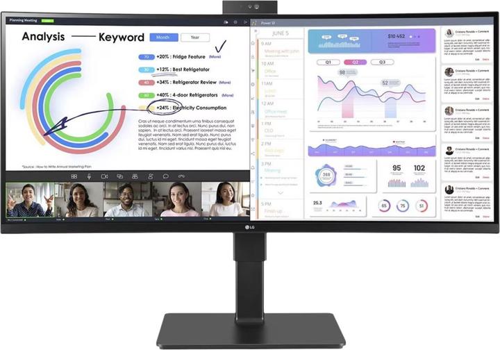Produktbild LG UltraWide 34BQ77QC-B (3440 x 1440 Pixel, 34")