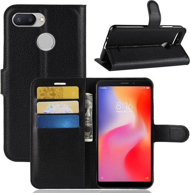 Immagine prodotto MU Classic Serie di copertine per libri in pelle Litchi (Xiaomi Redmi 6)