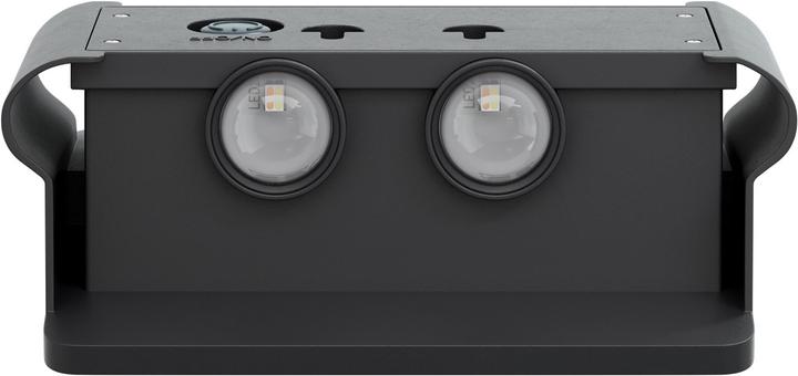 Actual product image Goobay Quadros LED solar wall light, black (50 lm, IP44)