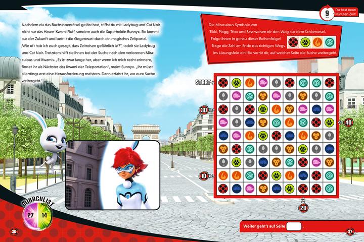 Actual product image Panini Miraculous ESCAPE - Die Suche nach den verlorenen Kwamis (German, Claudia weber, 2023)