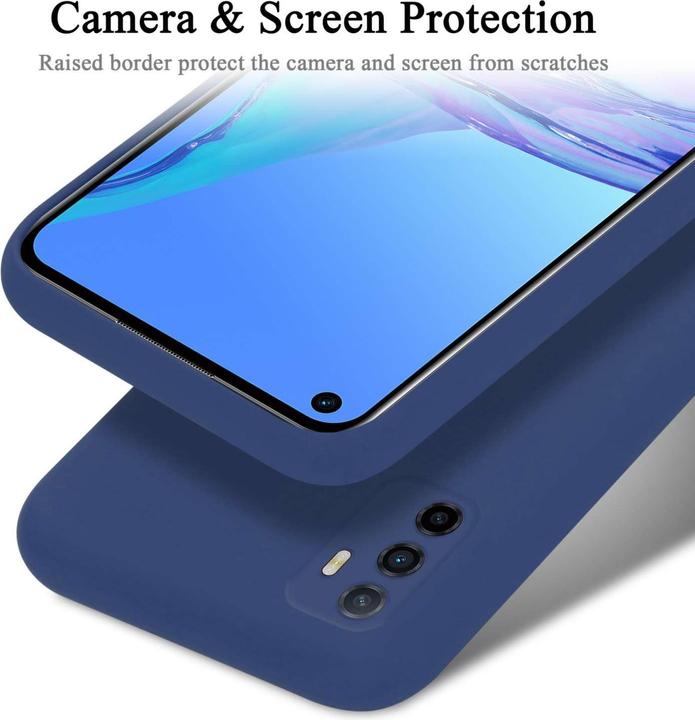 Actual product image Cadorabo Bumper Case for Oppo A53s TPU Liquid Silicone Cover for Oppo A53s (Oppo A53s)