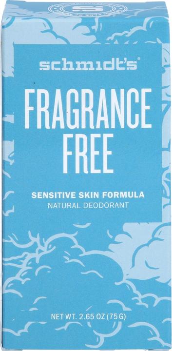 Actual product image Schmidt's Deodorant Stick FRAGRANCE FREE (Stick)