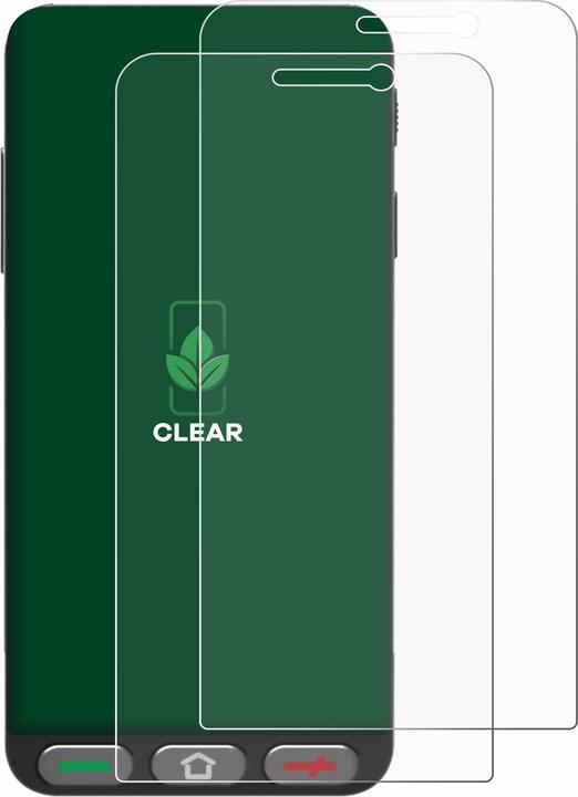 Actual product image ScreenLeaf Screen Protector sustainable Screen Protection, clear, anti-scratch (2 Piece, Brondi Amico S Nero)