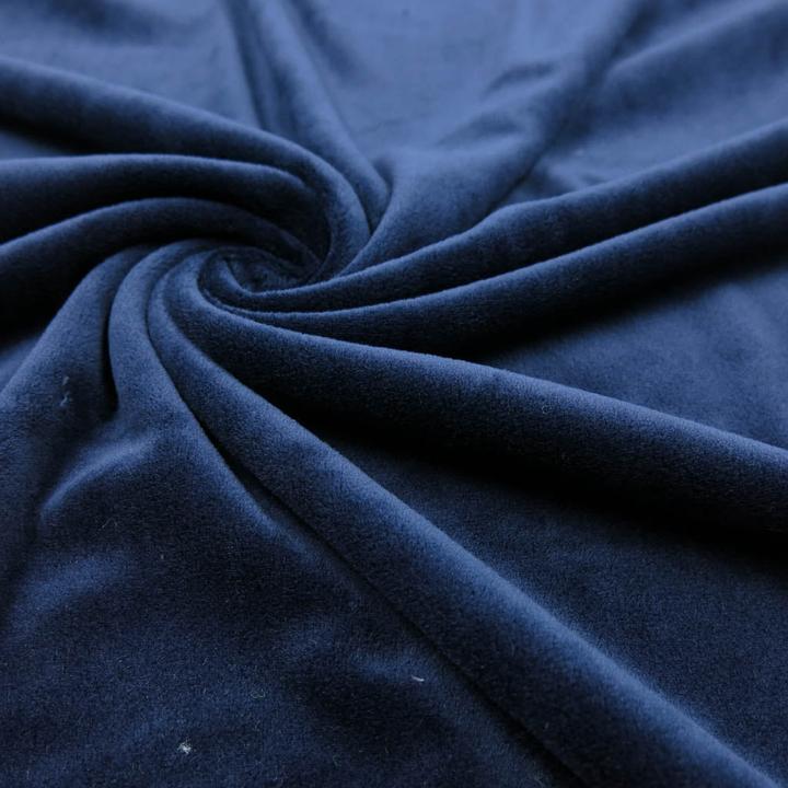 Produktbild Stoffrestposten Nicki Fleece - Nachtblau
