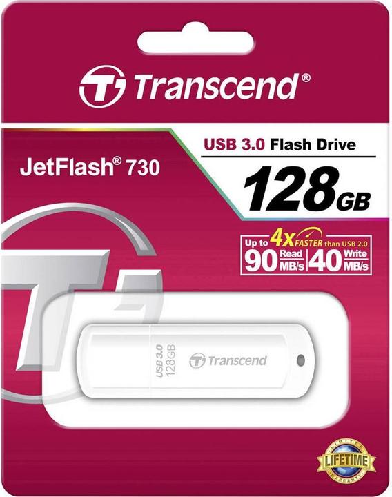 Actual product image Transcend JetFlash 730 (128 GB, USB-A)