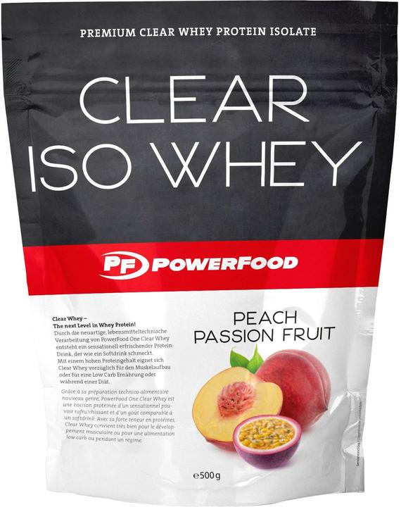 Immagine prodotto PowerFood One Siero di latte Clear Iso (Pesca Frutto della Passione, 1 pz., 500 g)