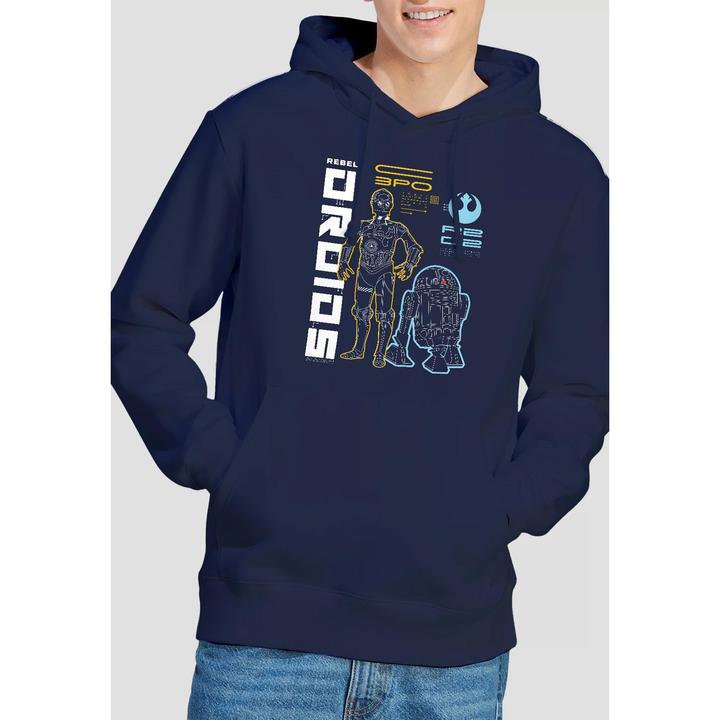 Immagine prodotto Star Wars Rebel Droids Felpa con Cappuccio Uomo (L)