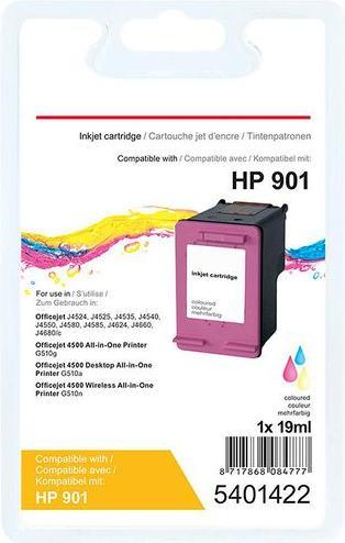 Produktbild Office Depot Tintenpatrone Kompatibel HP 901 CC656A Cyan, Magenta, Gelb