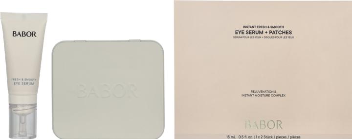 Image du produit Babor SKINOVAGE - Sérum pour les yeux Instant Fresh & Smooth + patchs (Patchs, Sérum, 15 ml)
