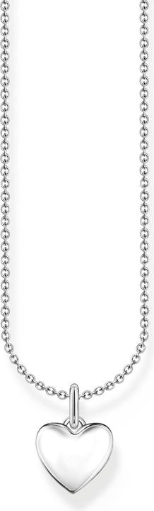 Thomas Sabo Kette mit Herz-Anhänger Silber (925 Sterlingsilber, 38 cm)
