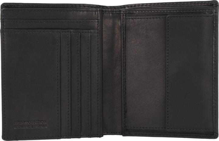 Immagine prodotto Greenburry Portafoglio nero puro in pelle con protezione RFID 10,5 cm