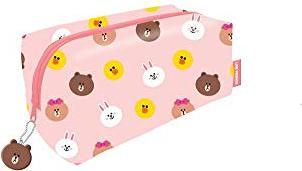 Actual product image Line Friends pencil case - Cosmetic bag with a teddy bear image, universal