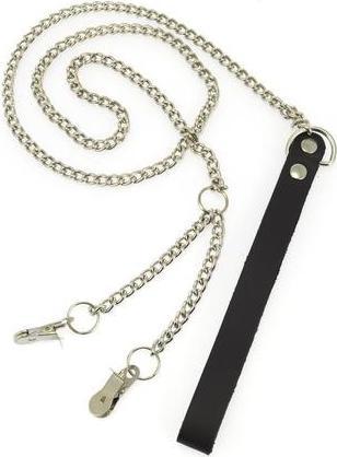 Actual product image Rimba Erotic Fashion ra7559 Labia / Nipple Leash Silver Metal