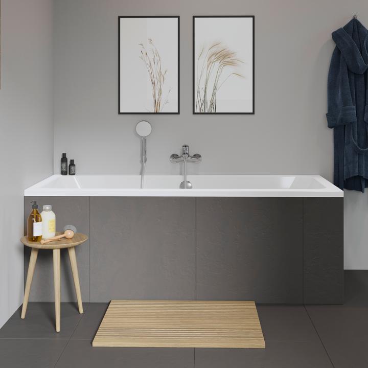 Actual product image Duravit Rectangular bath D-Code 80 x 180 cm white smooth 7001010000000 (150 l, 180 cm, 80 cm)