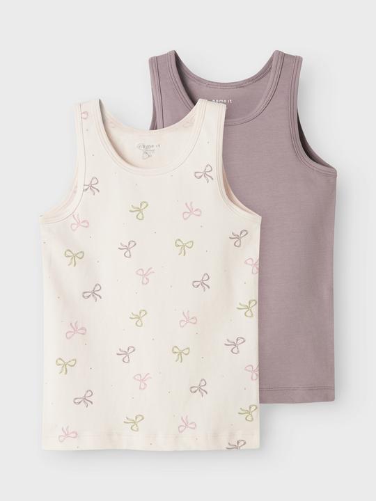 Actual product image Name it Nmftank Top 2p Barely Pink Bow Noos (92)