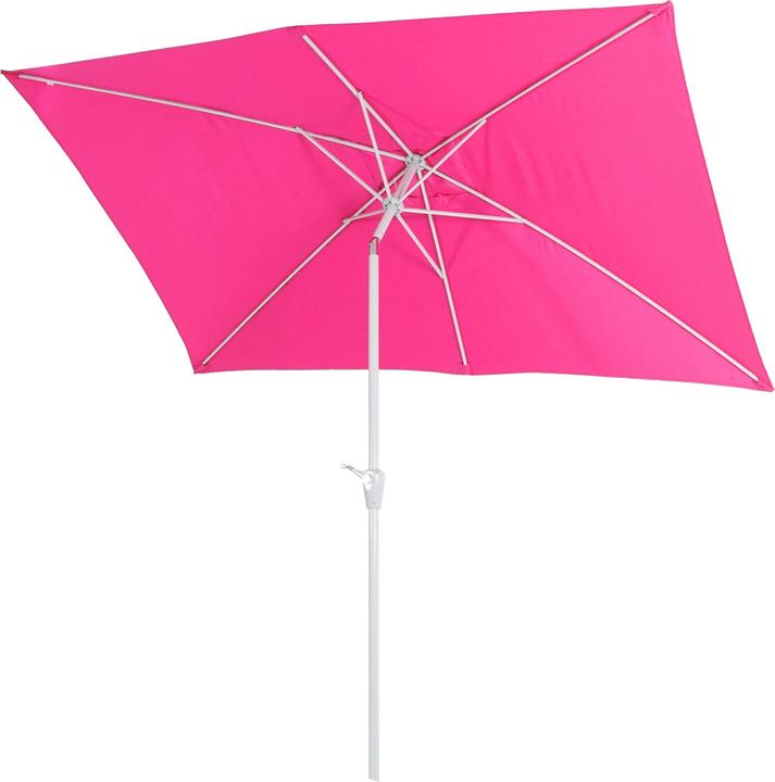 Produktbild Mendler Sonnenschirm, Gartenschirm, 2x3m rechteckig neigbar, Polyester/Alu 4,5kg - pink (1.92 m)
