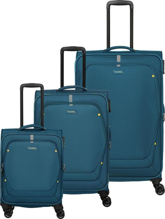 Actual product image Travelite Umbria 4 Rollen Kofferset 3-teilig mit Dehnfalte (207 l)