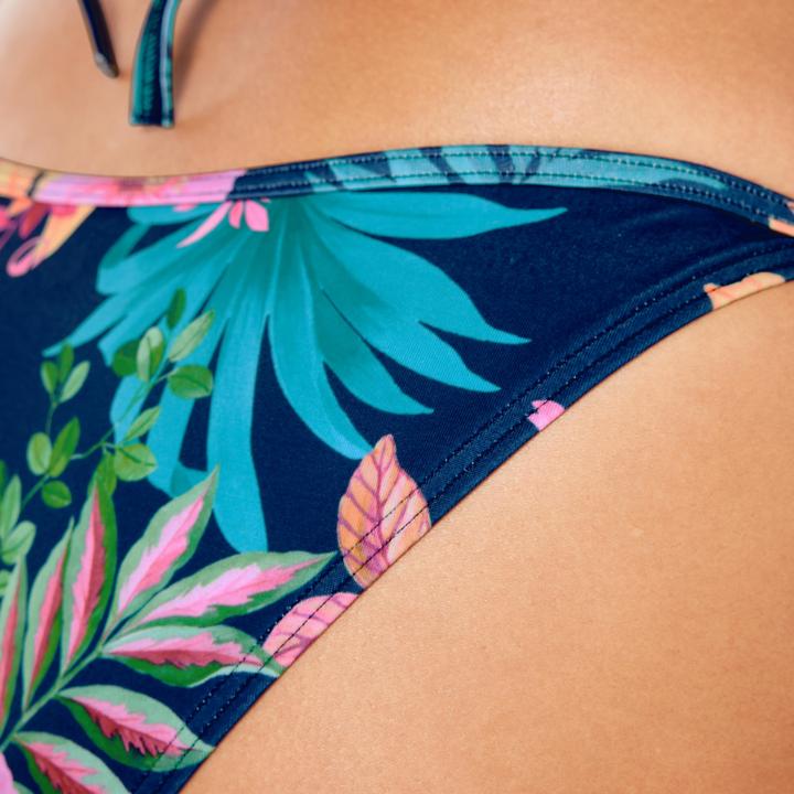 Produktbild Olaian Bikini-Hose Damen seitlich geknotet Sofy Borabora blau (38, 40)