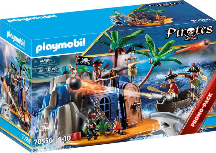Actual product image Playmobil Pirate island with treasure stash (70556, Playmobil Pirates)