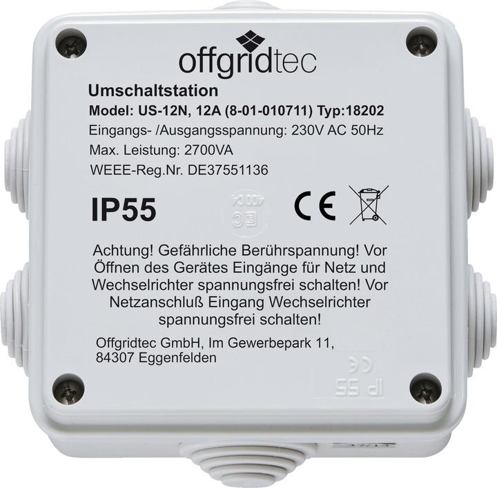 Produktbild Offgridtec Umschaltstation für Netzvorrangschaltung