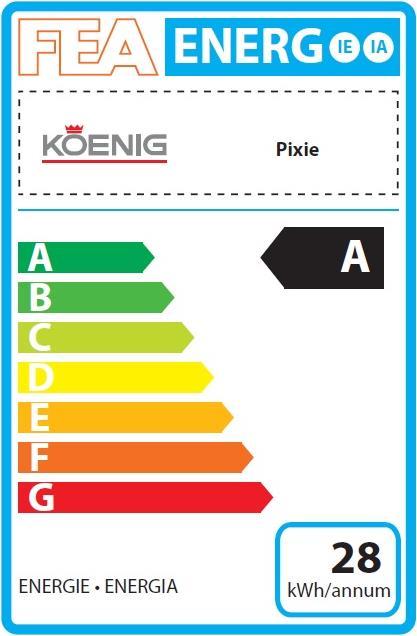 Energy Label Koenig PiXie Carmin (NESPRESSO Original)