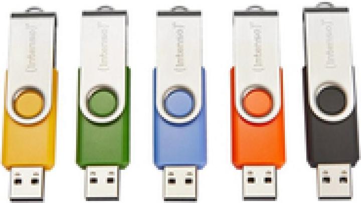 Actual product image Intenso MEMORY DRIVE FLASH USB2 5X64GB MULTIPACK 3503595 INTENSO (64 GB, USB-A)