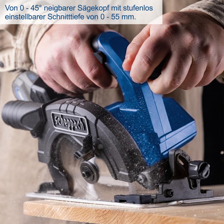 Actual product image Scheppach Battery-powered circular saw BC-HCS165-X (DIY)