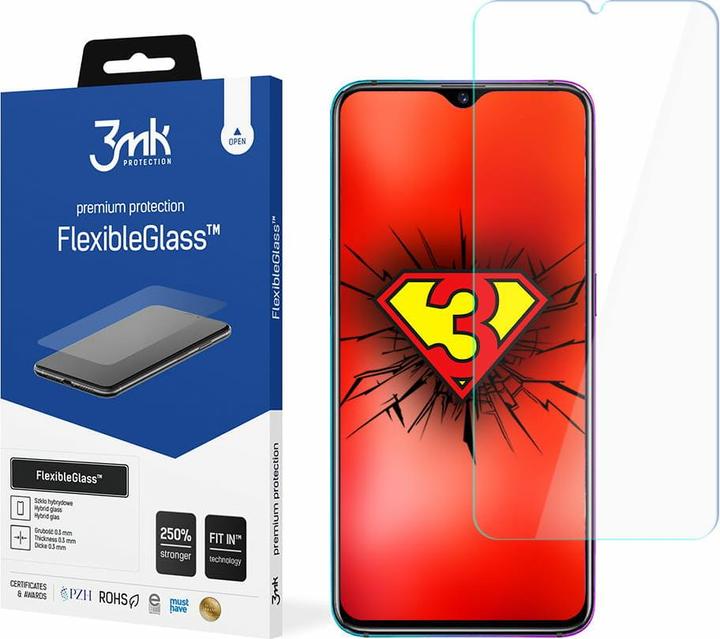 Produktbild 3MK FlexibleGlass Bildschirmschutz, Display Folie (1 Stück, Oppo RX17 Pro)