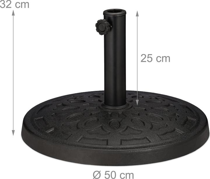 Actual product image Relaxdays Parasol stand