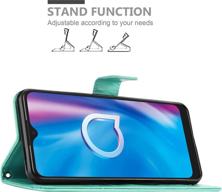 Produktbild Cadorabo Hülle für Xiaomi RedMi 9A / RedMi 9AT mit Blumen Muster (Xiaomi Redmi 9A, Xiaomi Redmi 9AT)