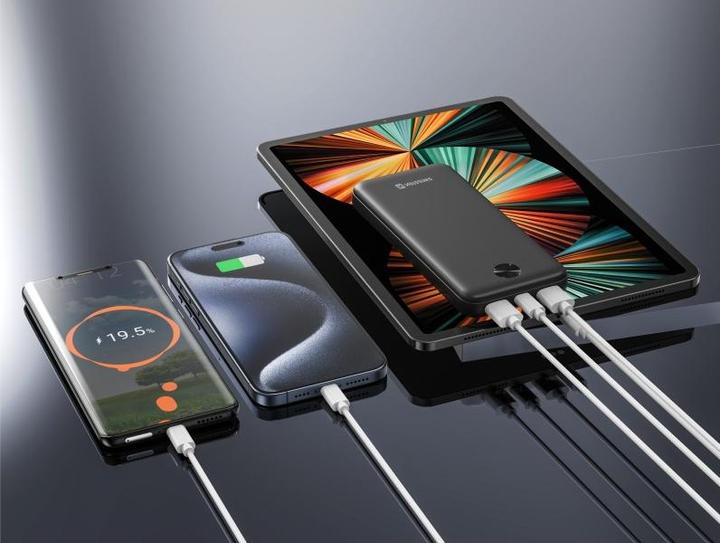 Produktbild Swissten Power Bank 10000 Mah Worx Pro Black (10000 mAh, 10.50 W, 37 Wh)