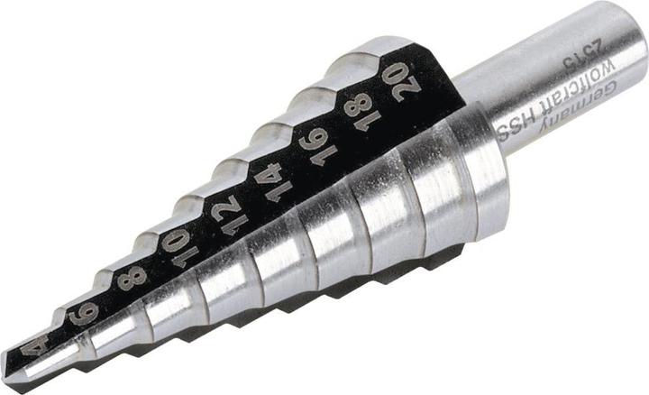 Actual product image wolfcraft wolfcraft 1 Stufenbohrer HSS, Schaft 10mm, ø8-30mm (10 mm)