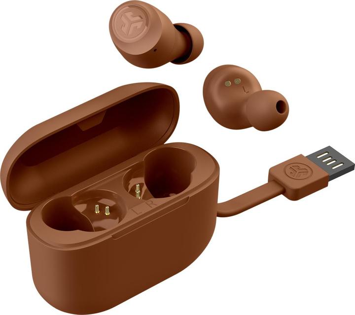 Actual product image JLab Audio JLab Go Air Tones Pantone 1615 C In-Ear True Wireless Headphones 32h Hours Playtime, Built-In (32 h, Wireless)